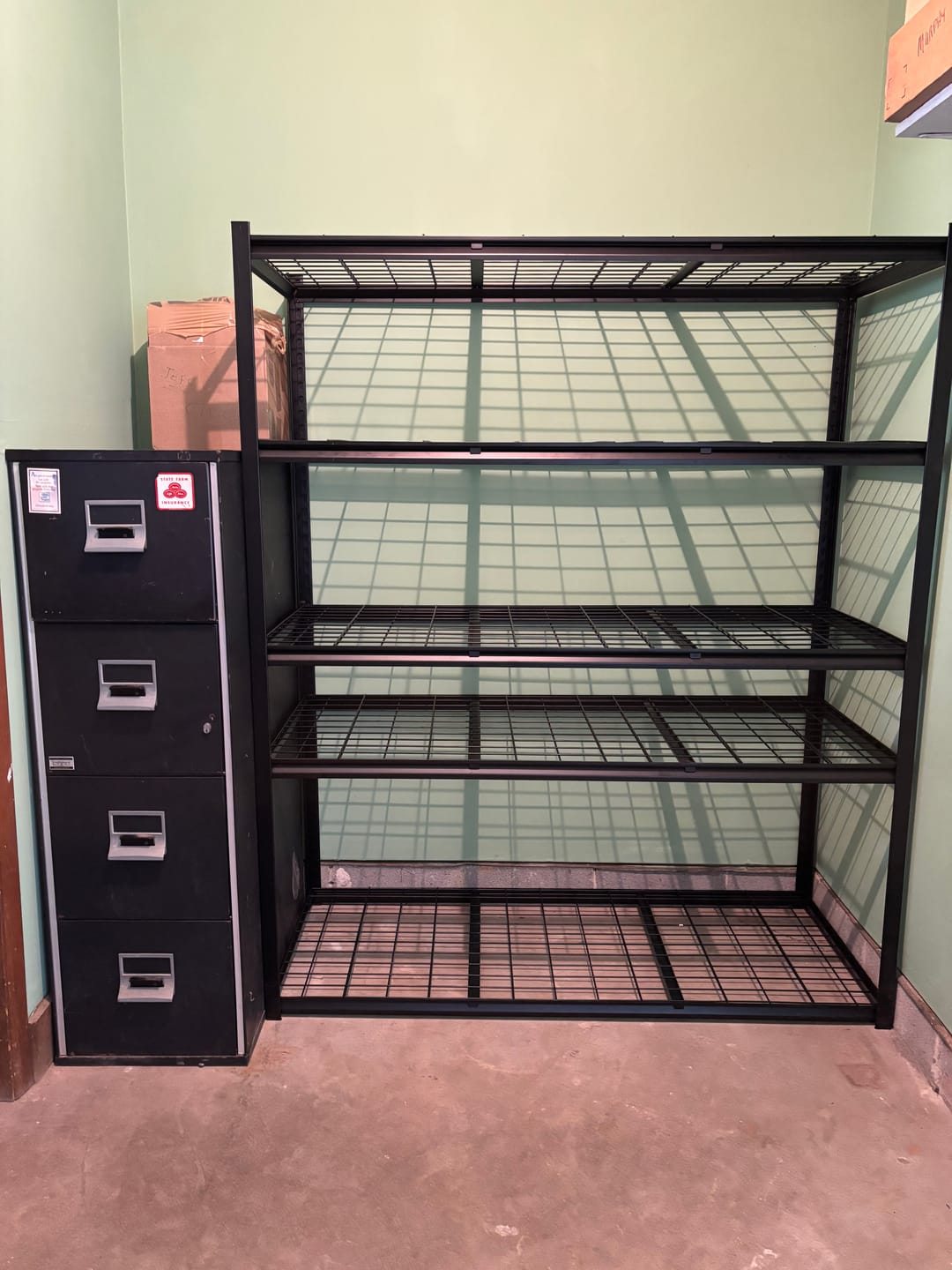 Customer photo review of REIBII 60″W Heavy Duty Metal Shelving Unit, Adjustable Shelves for Storage, Rust-Proof Shelving for Garage, Industrial, Warehouse, Basement & Workshop