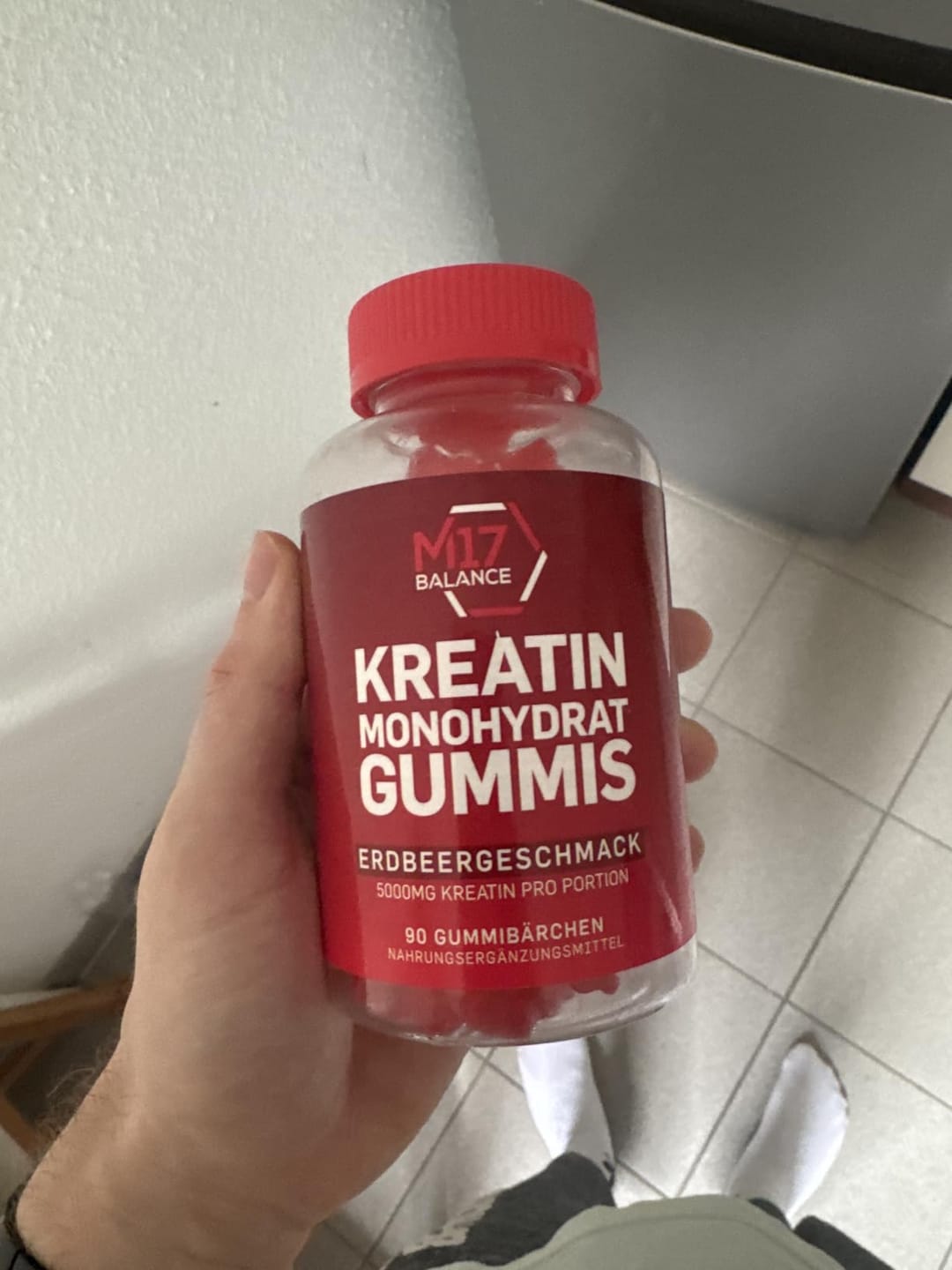 Customer photo review of Creatine Gummies – Strawberry
