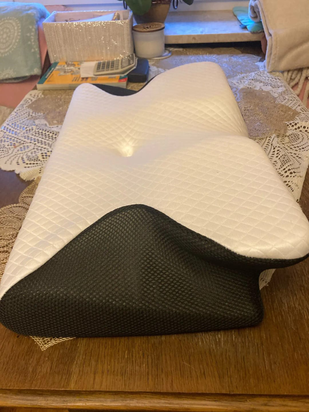 Customer photo review of Almohada Cervical Ergonómica - Sueño Profundo