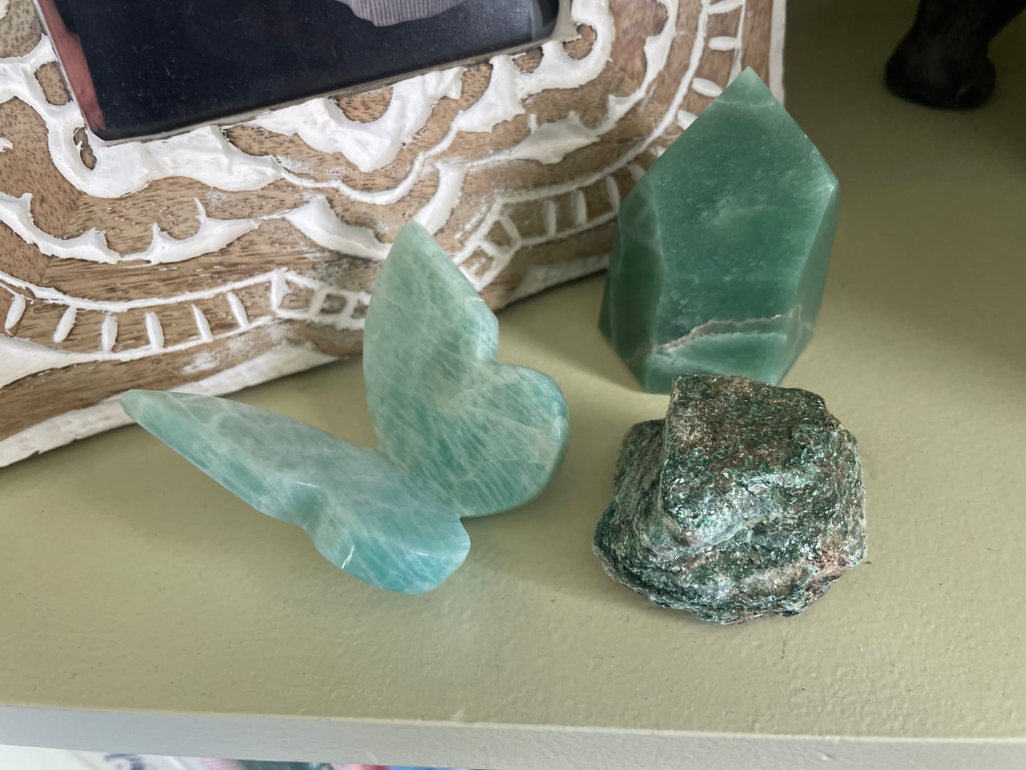 Customer photo review of Amazonite Standing Butterfly