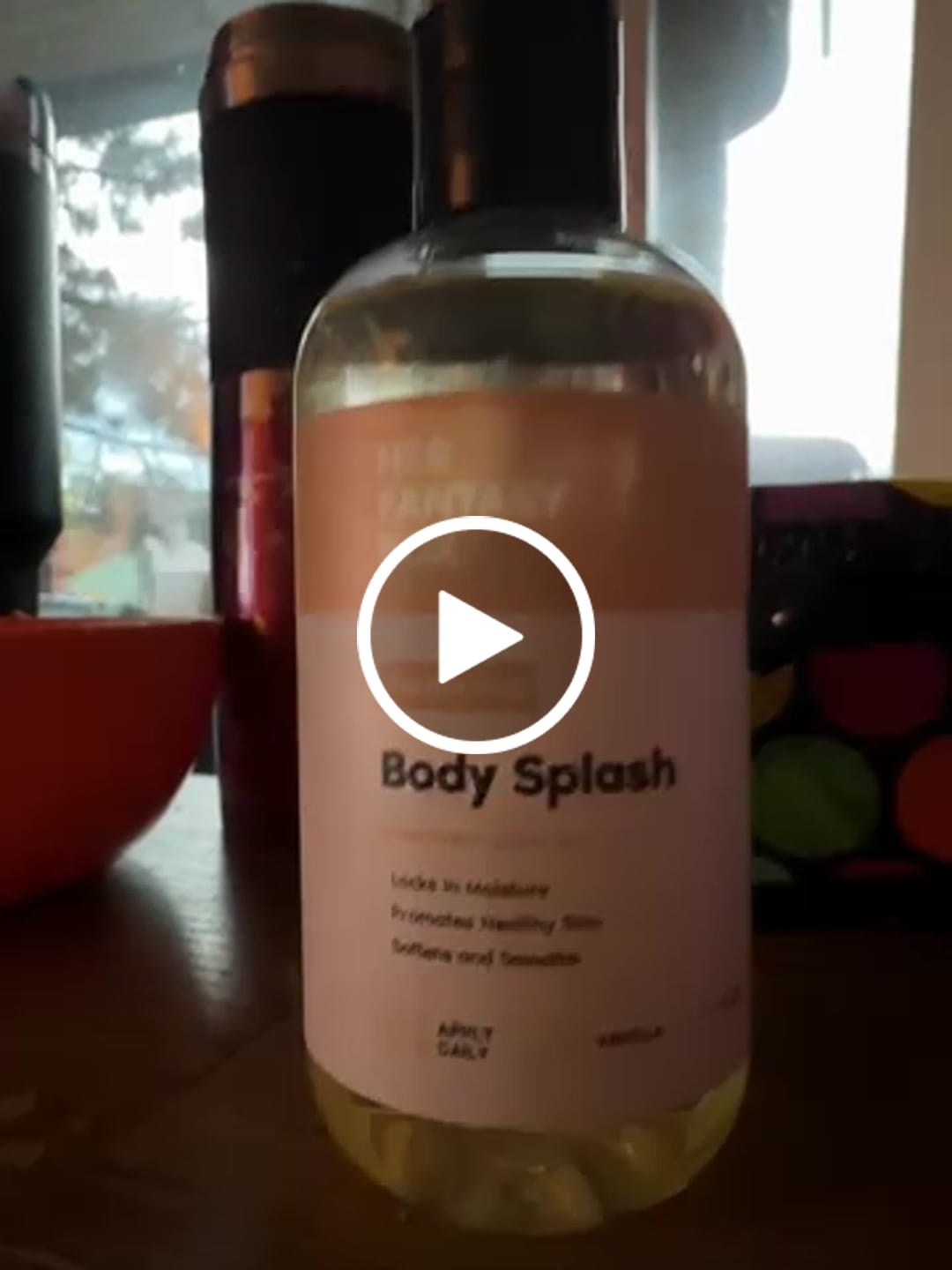 Customer video review of Body Splash - Skin Smoothing Body Oil (Vanilla Drip)