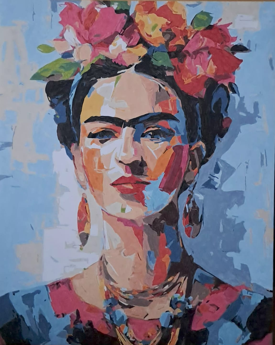 Customer photo review of Expressive Frida | Paint by Number