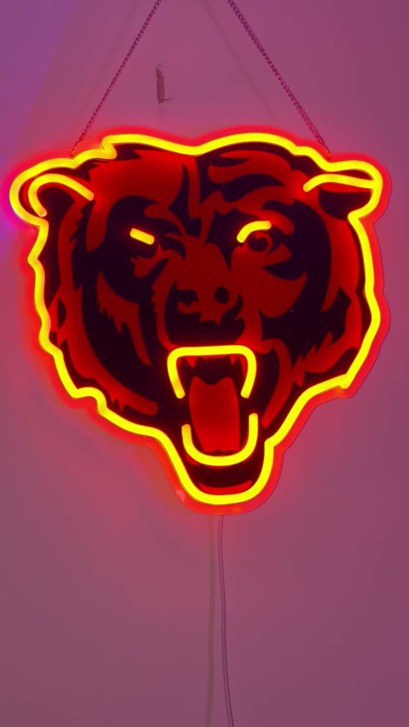 Customer photo review of Chicago Bears LED Neon Sign