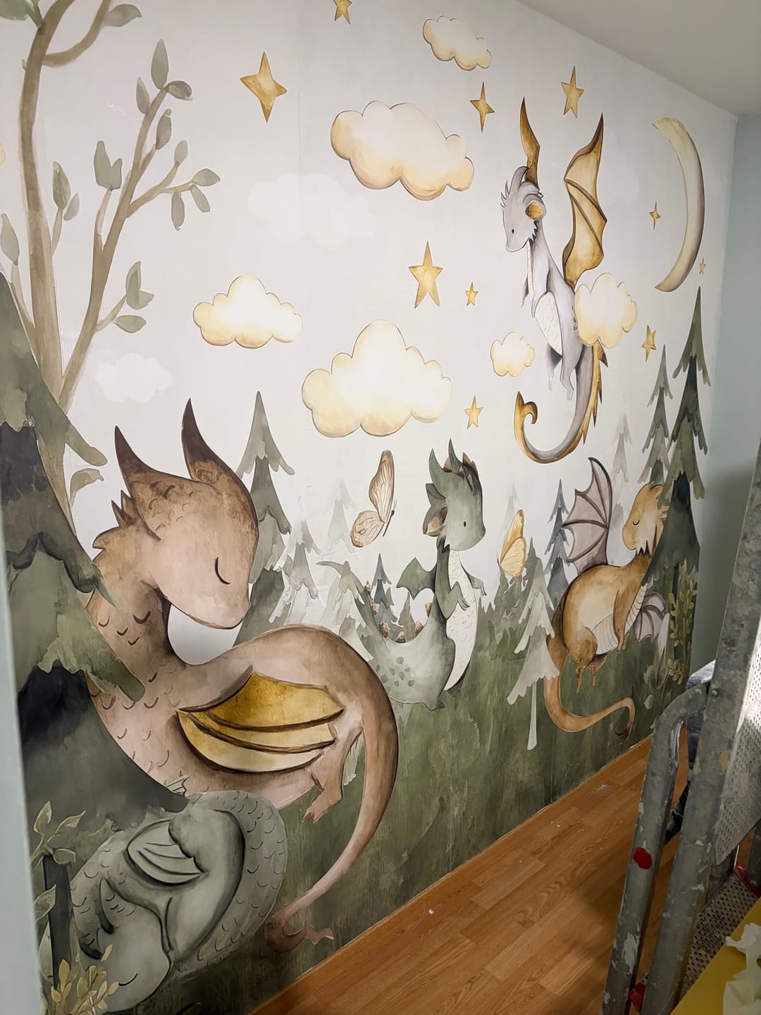 Customer photo review of Papier Peint Animaux  La Forêt du Dragon