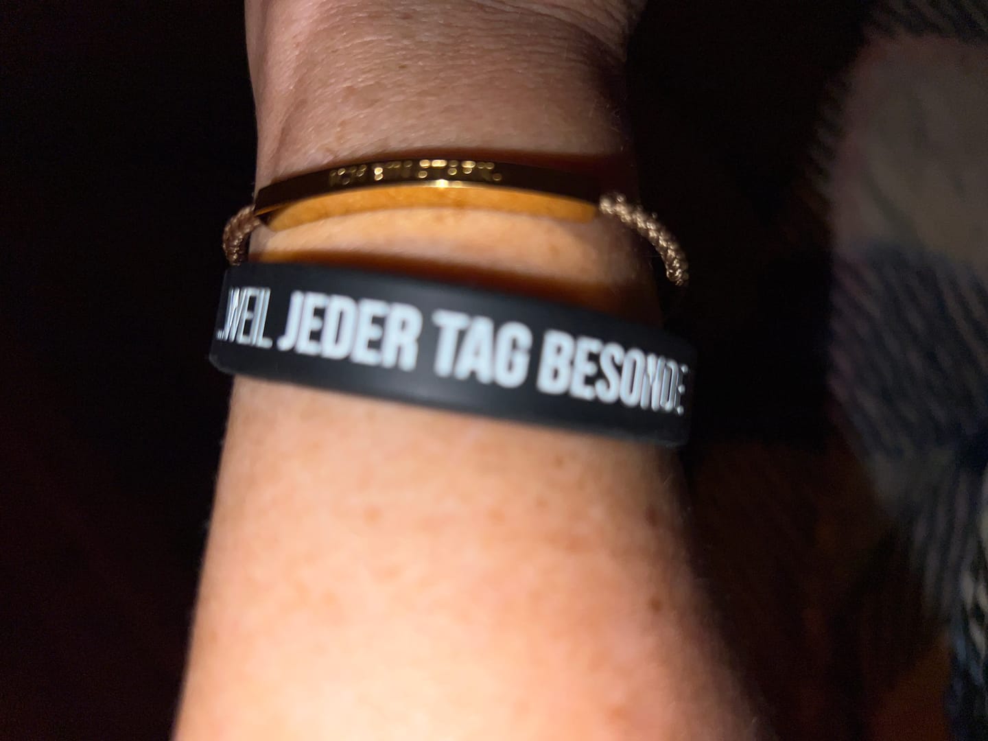 Customer photo review of Armband "Ich bin stark."