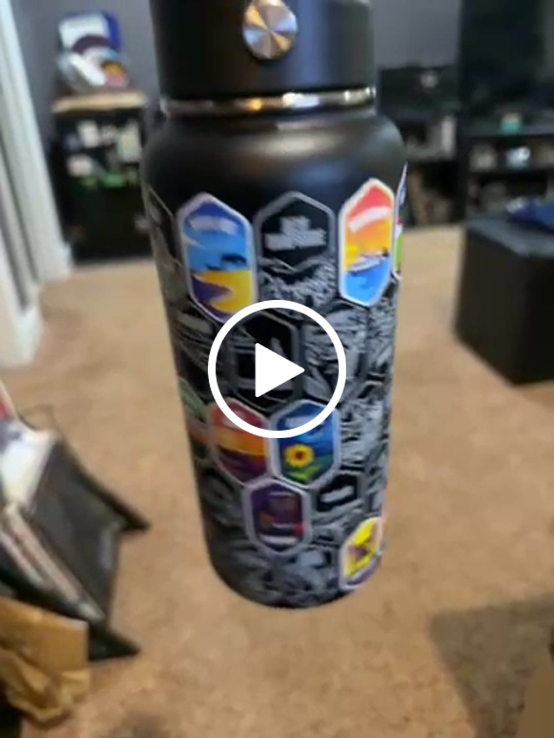 Customer video review of Lets Wander™ 50 States Of The USA Water Bottle + Stickers