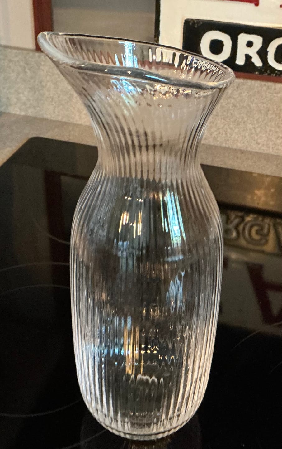 Customer photo review of Crystal Heirloom Bottle Carafe