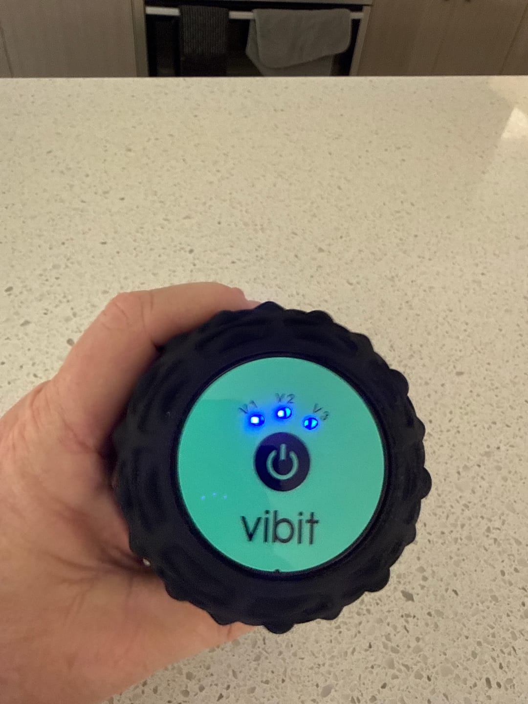 Customer photo review of Vibit ROLL - Portable Vibrating Massage Roller