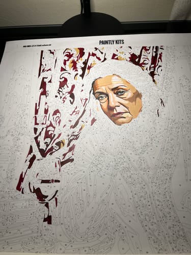 Customer photo review of Design Your Own Paint by Number with AI