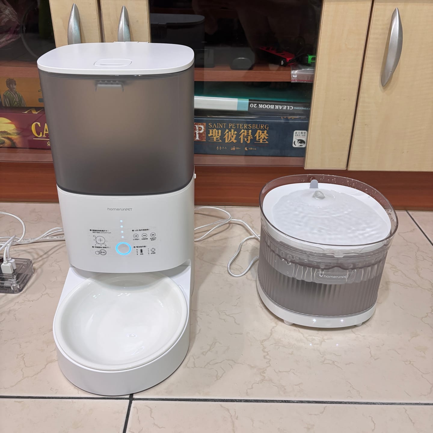Customer photo review of 霍曼寵物雙無線飲水機(黑白雙色)