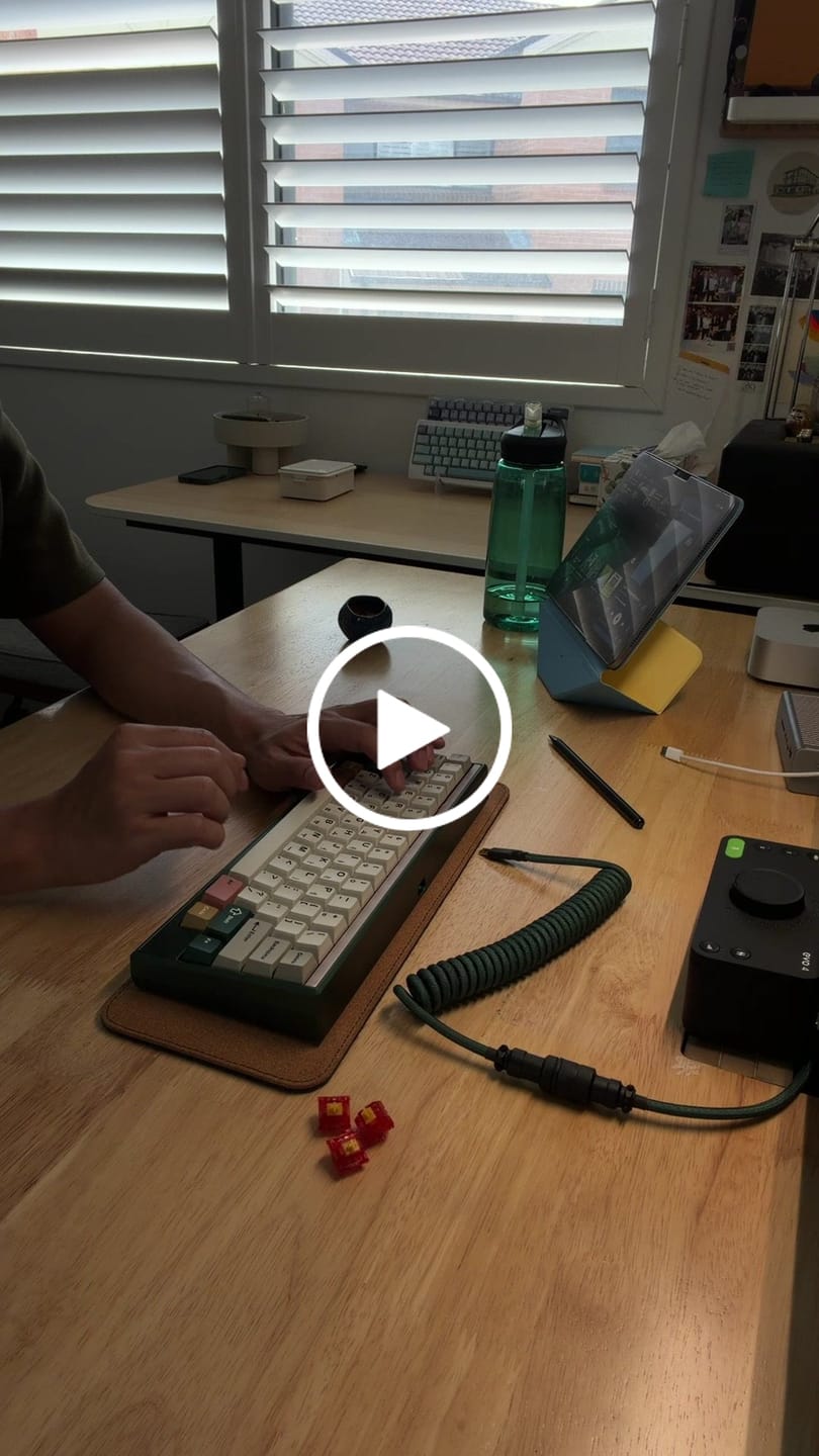 Customer video review of KEYGEEK Y2 Linear Switch Factory Lubed (10PCS)