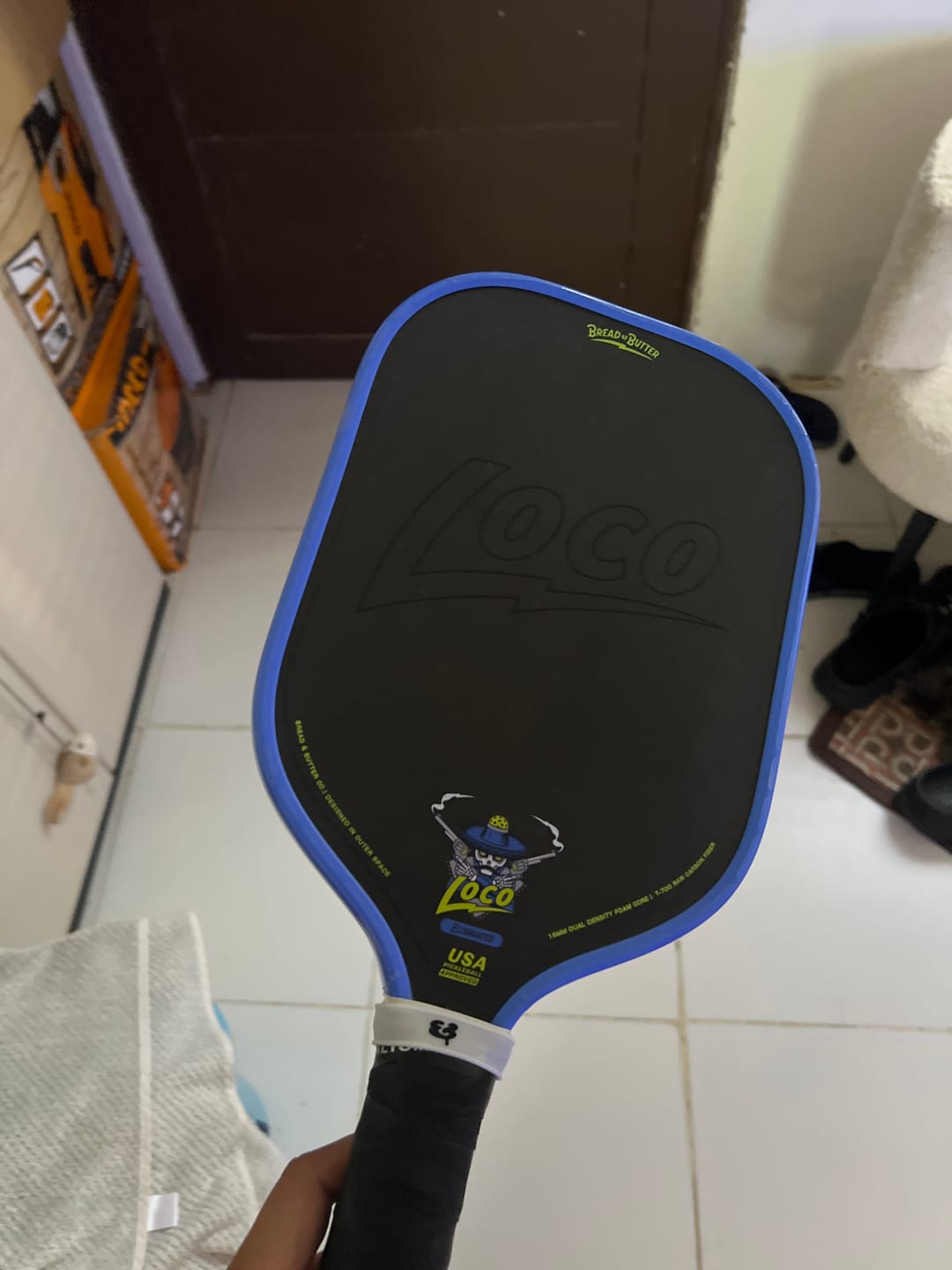 Customer photo review of The Loco 16mm Pickleball Paddle Elongated