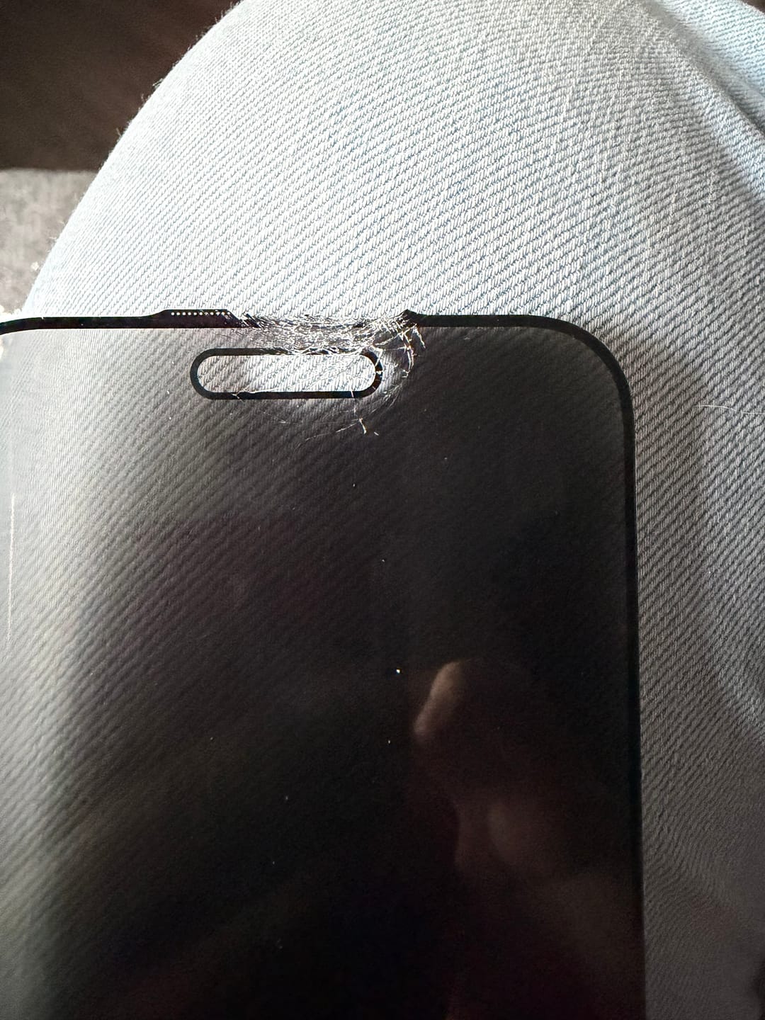 Customer photo review of 3 in 1 Screen Protector - iPhone