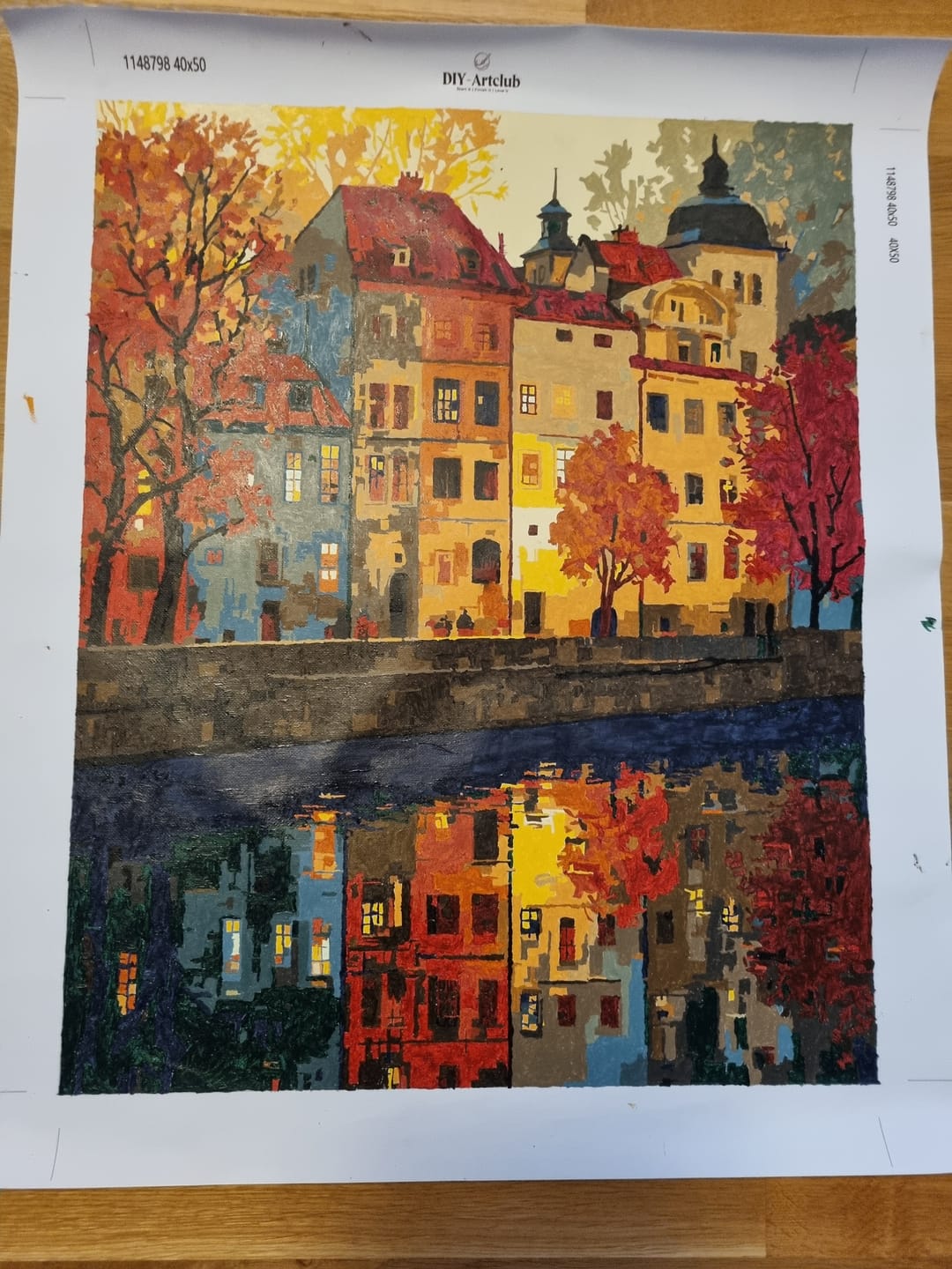Customer photo review of Prague | Paint by Number