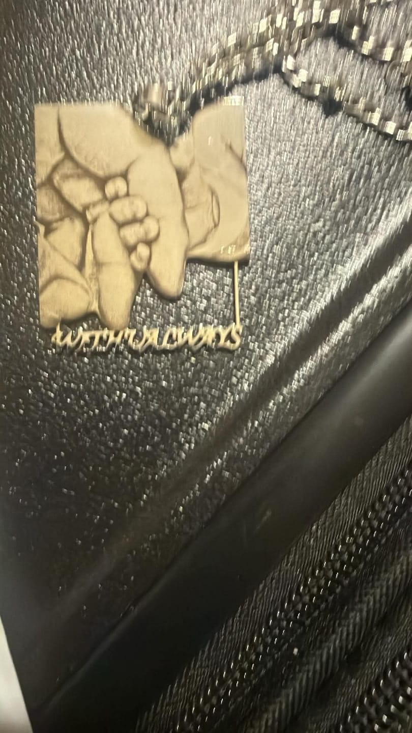 Customer photo review of Custom Photo Engraved Pendant Necklace