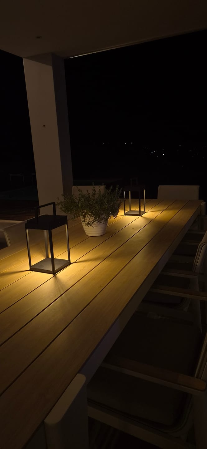 Customer photo review of Luxury Metal Solar Lantern