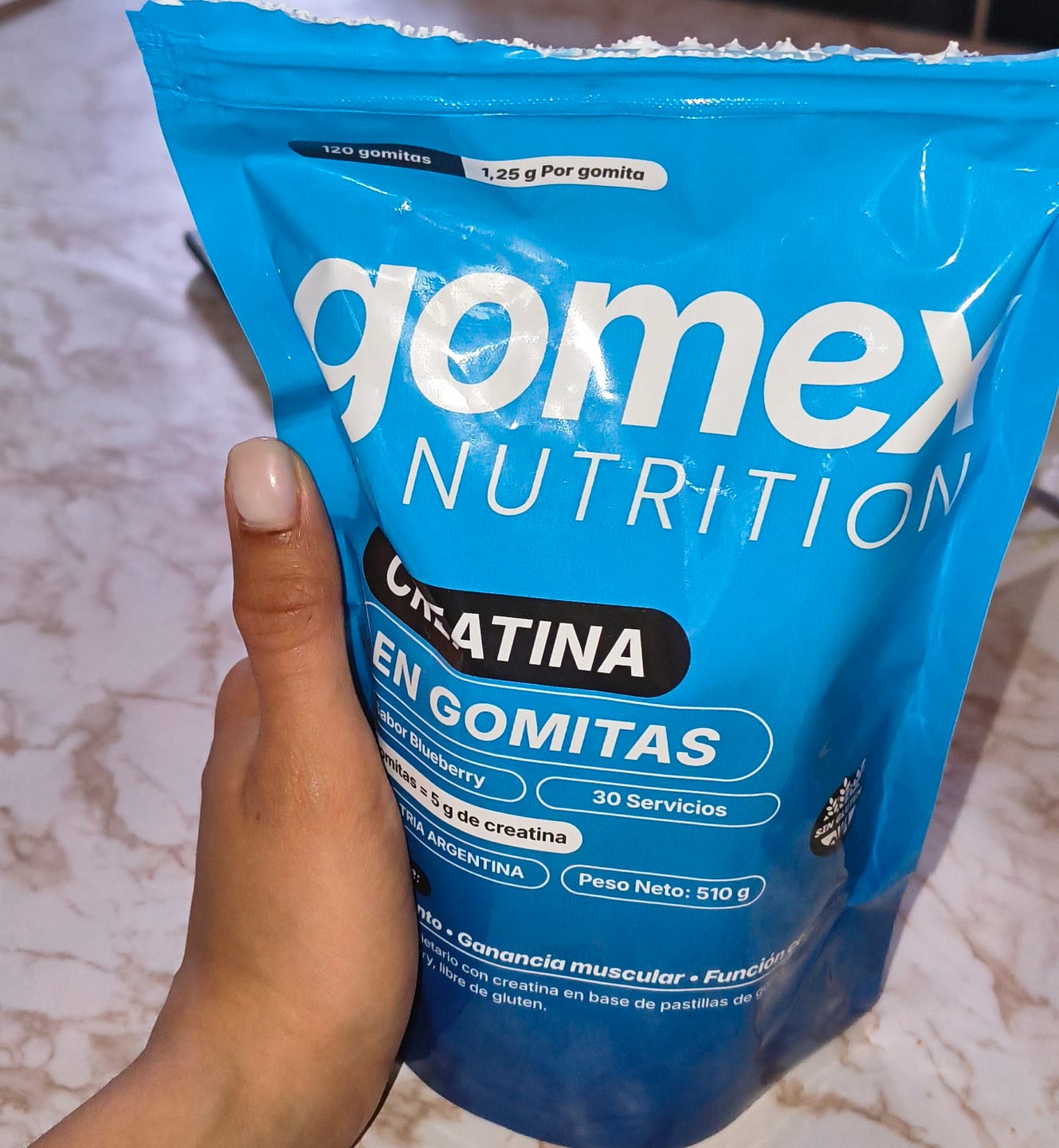 Customer photo review of Gomitas de Creatina GOMEX | 5g por Dosis, Sin Polvos