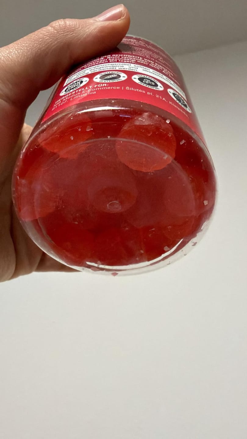 Customer photo review of Creatine Gummies – Raspberry