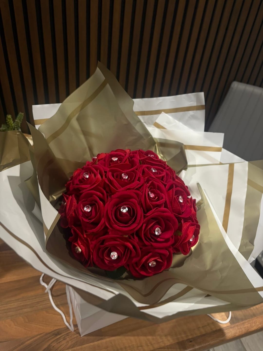 Customer photo review of 24 Red Forever Roses