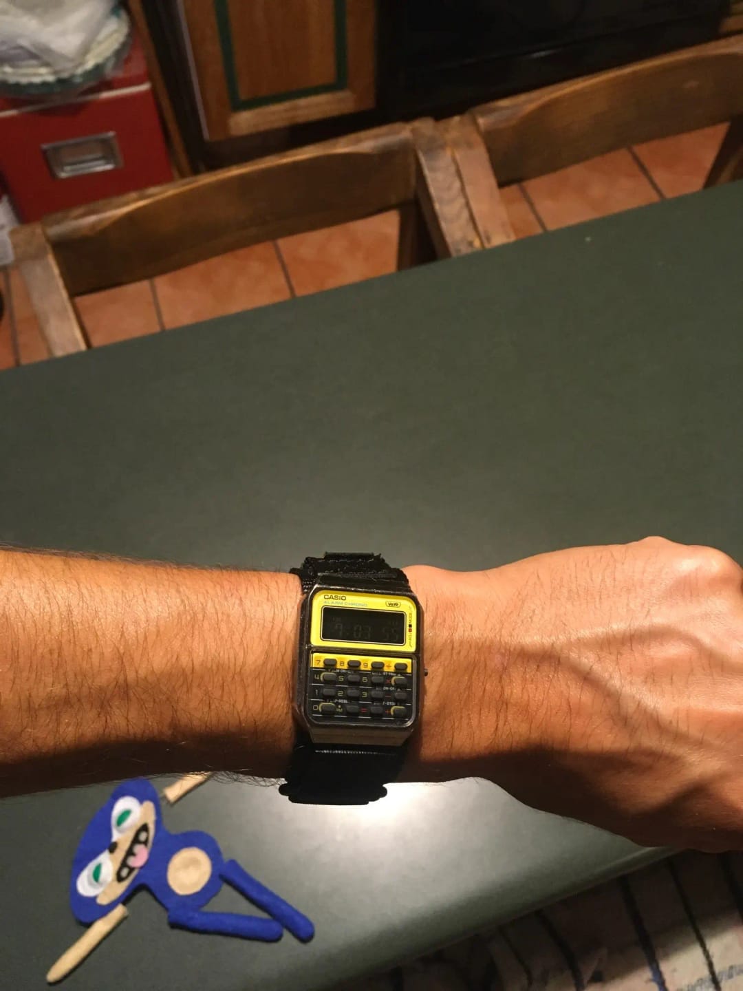 Customer photo review of Garmin 18/20/22mm Quick Release Hook-and-Loop Nylon Sport Band