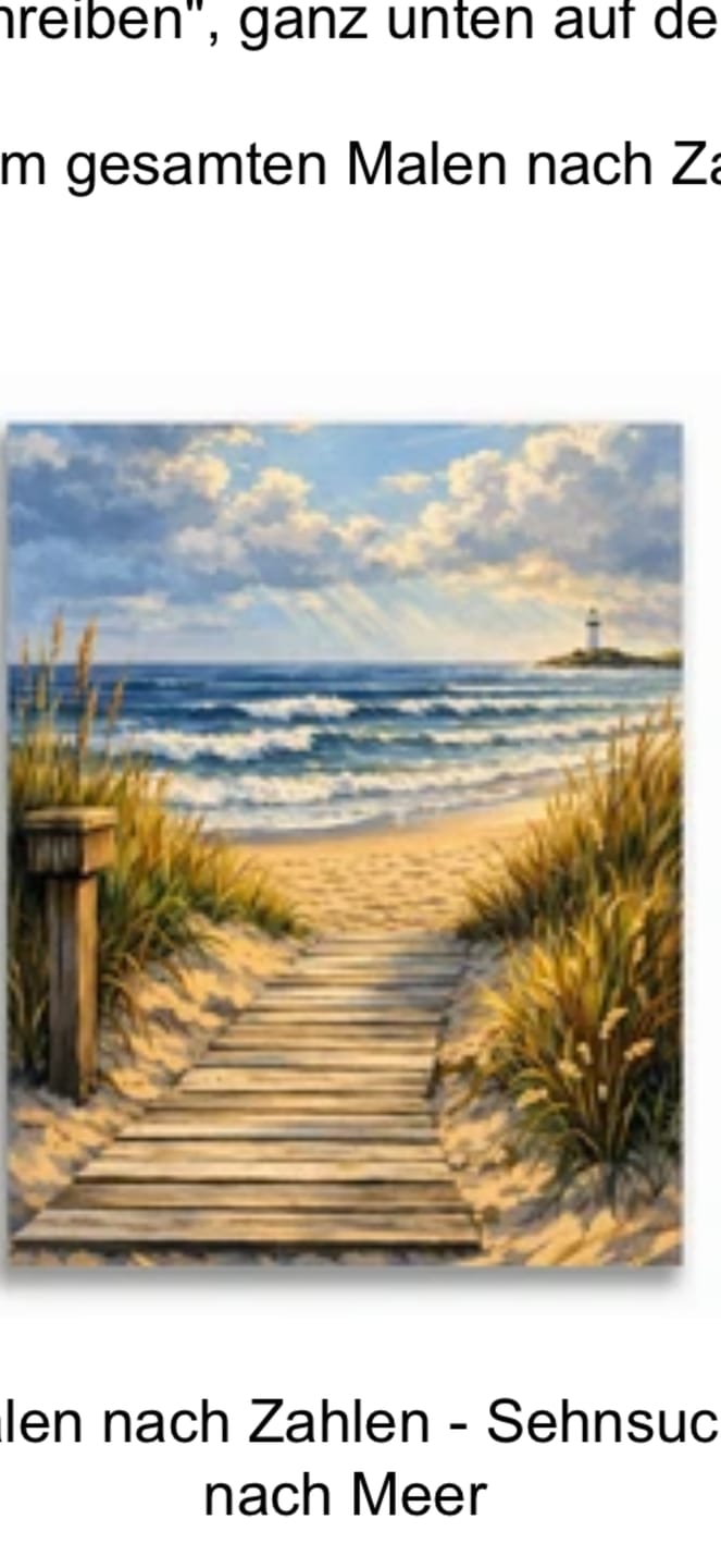 Customer photo review of Malen nach Zahlen - Sehnsucht nach Meer