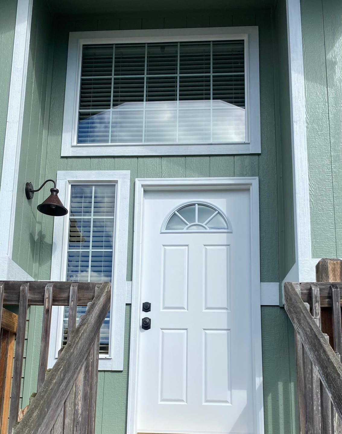 Customer photo review of Clear Sunburst Glass and Frame Kit (Fanlite)