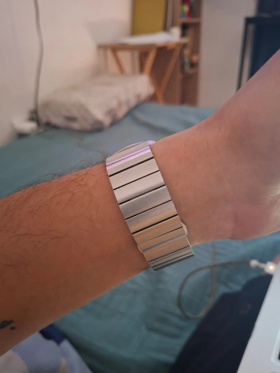 Customer photo review of Garmin 18/20/22mm Quick Release Brushed Stainless Steel Bracelet