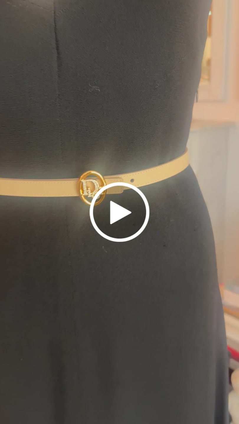 Customer video review of Dior 2026 30 Montaigne Reversible Belt 15mm Calfskin