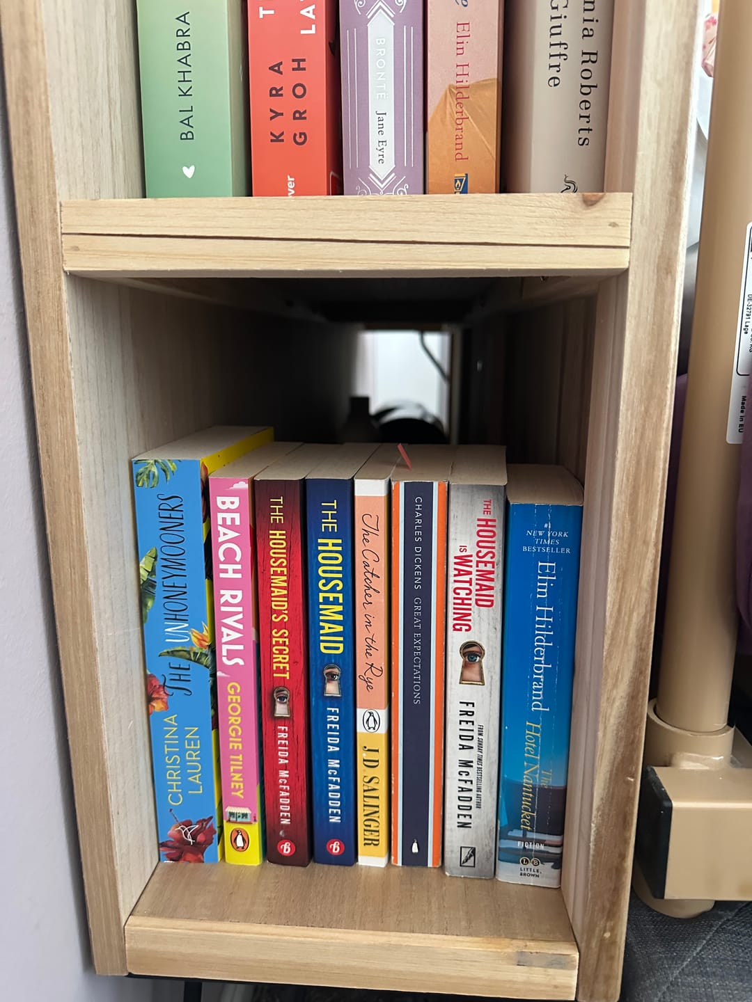 Customer photo review of ESLOV - Tête de lit 140 en bois avec rangements