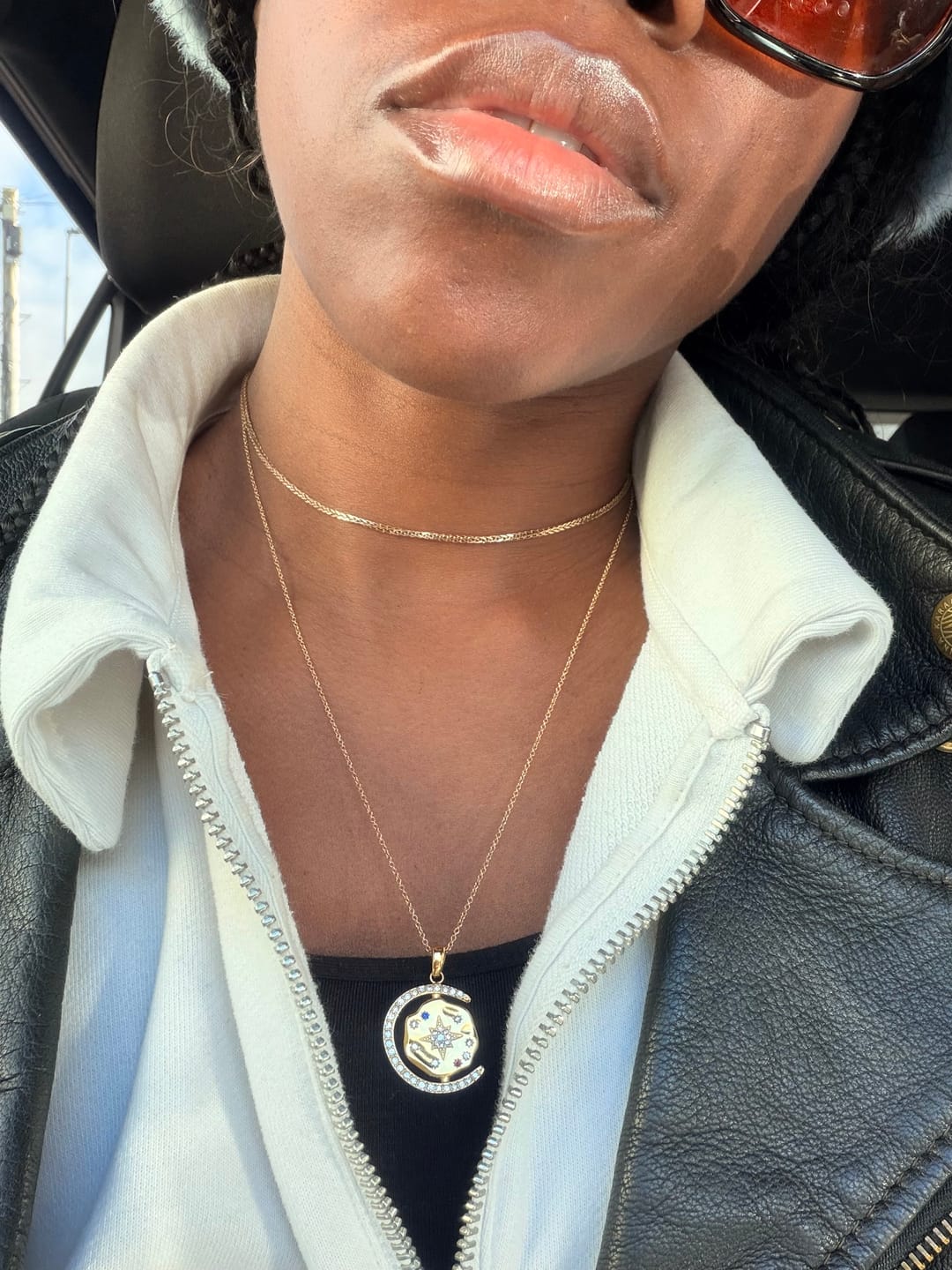 Customer photo review of My Sun, Moon & Stars Necklace 2.0