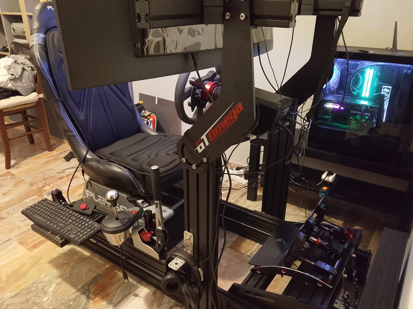 Customer photo review of PRIME Integrated Monitor Mount