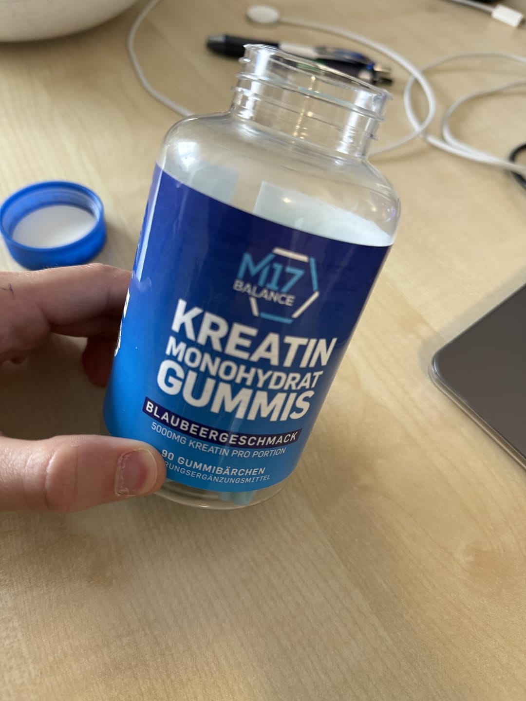 Customer photo review of Creatine Gummies – Blueberry