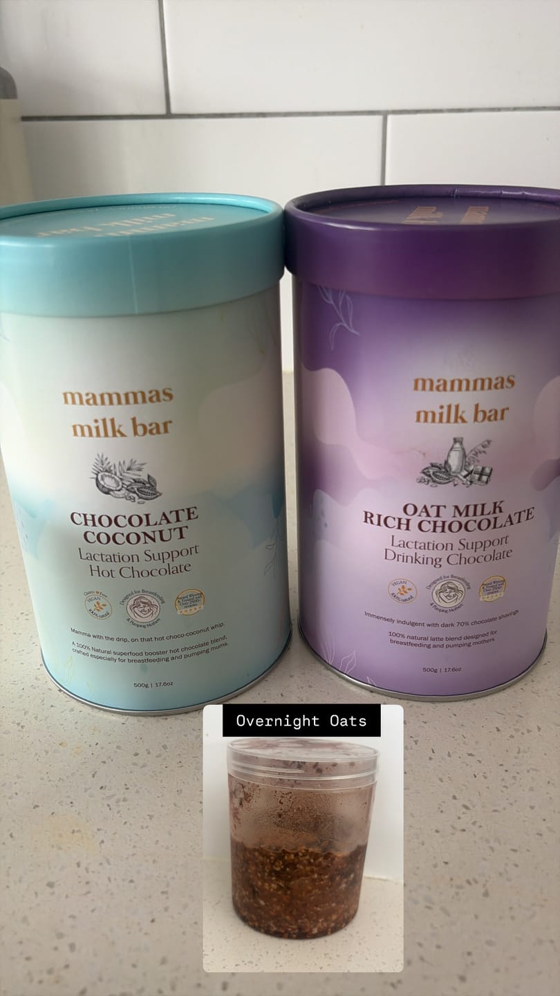 Customer photo review of *NEW* Lactation Oat Milk Rich Chocolate