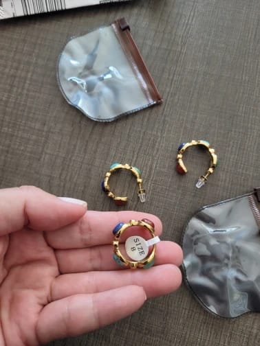 Customer photo review of Vintage Agate Ring