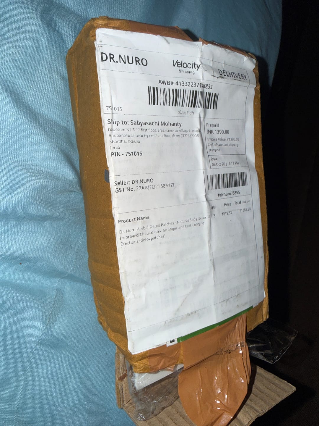 Customer photo review of Dr. Nuro Herbal Detox Patches - Natural Body Detox, & Improved Circulation -  Stronger and Last Longing Erections