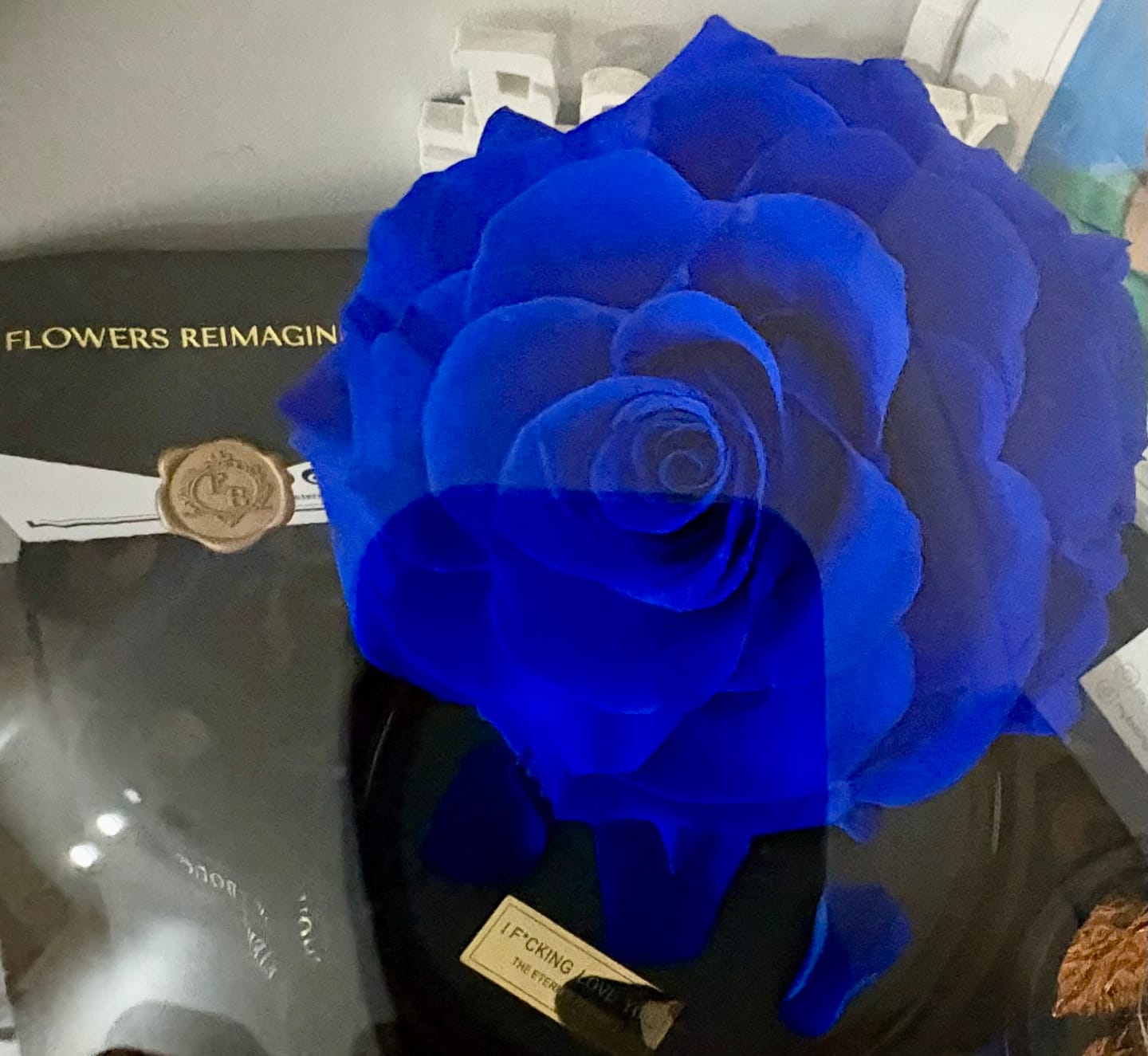 Customer photo review of The Enchanted Rose - Royal Blue