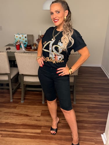 Customer photo review of 48th Birthday Shirts, Custom Photo  Birthday Shirts, Turning 48 Shirt, Gifts For Women Turning 48, 48 And Fabulous Shirt, 48th Birthday Shirts For Her - YPT-HCT