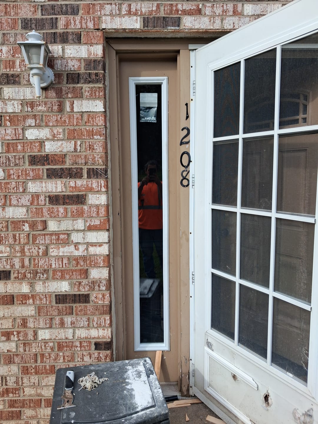 Customer photo review of Clear 1 Lite Glass and Frame Kit (Full Sidelite)