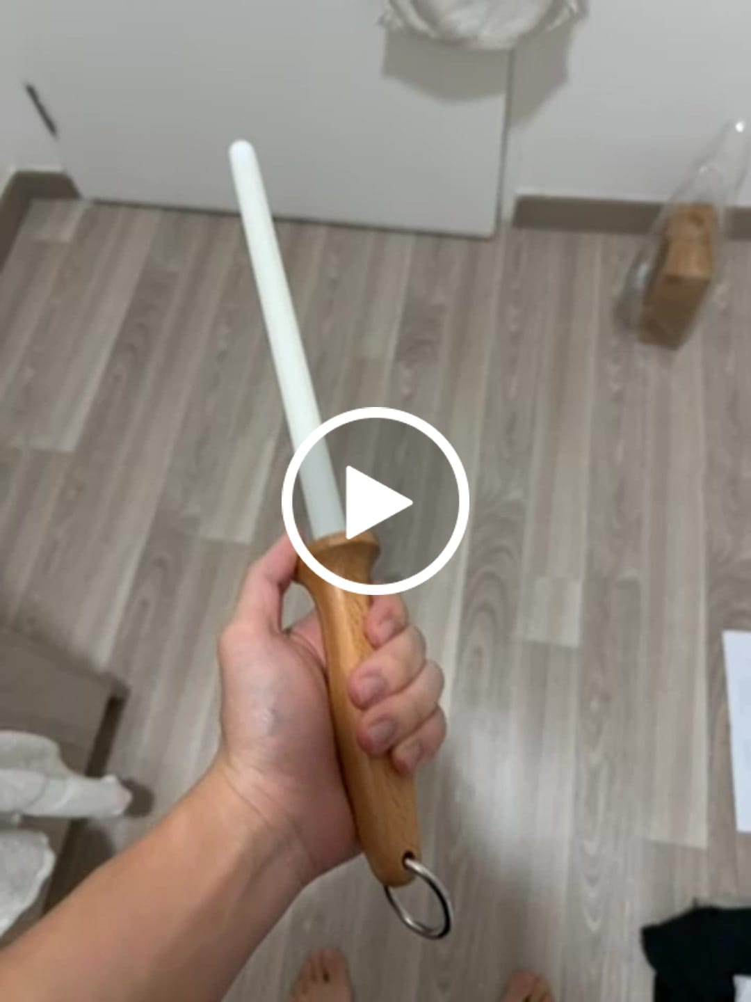 Customer video review of Ceramic Honing Rod (50% Off With Any Knife)