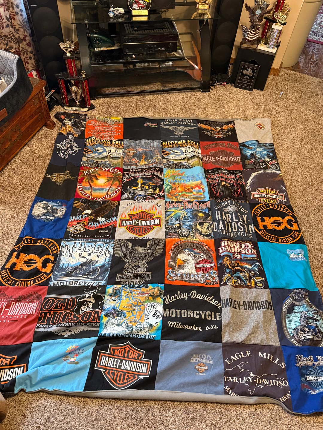 Customer photo review of Project Repat T-Shirt Quilt
