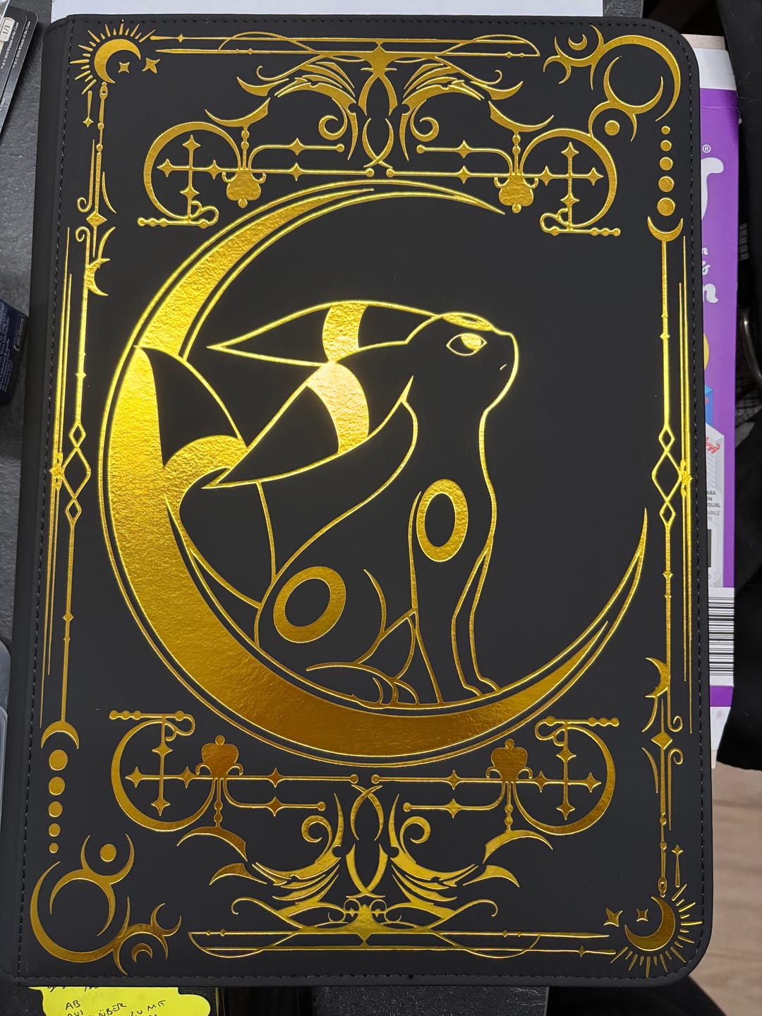Customer photo review of Lunar Shadow 9-Pocket Trading Card Binder