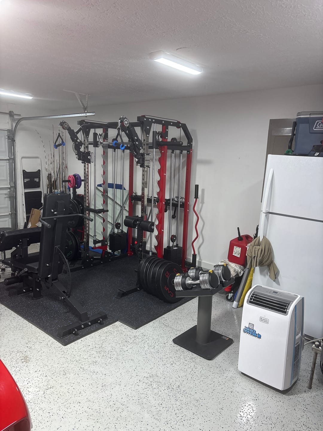 Customer photo review of EVOLPOW M2B Pro Brute All-In-One Smith Machine Home Gym with Dual Weight Stacks