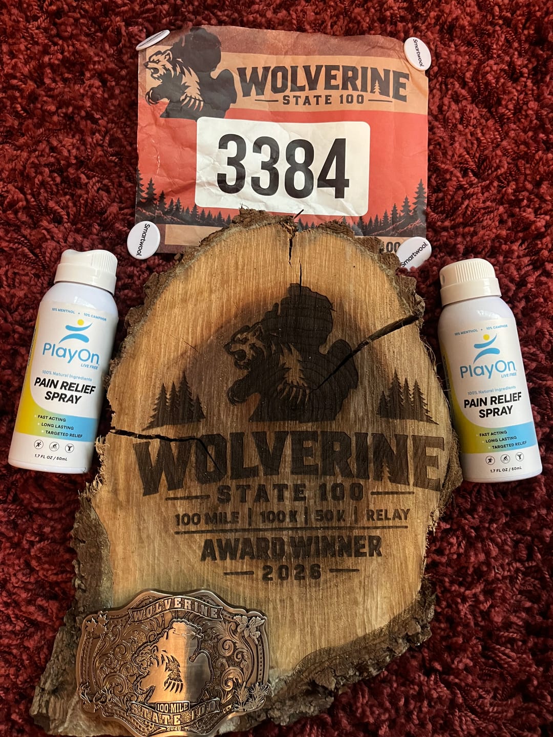 Customer photo review of PlayOn Pain Relief Spray