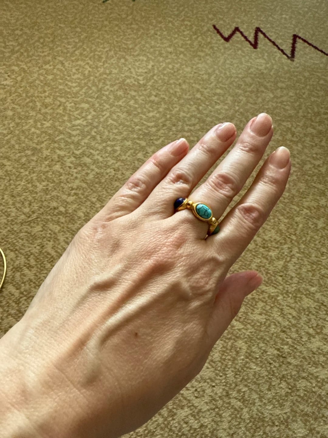Customer photo review of Vintage Agate Ring
