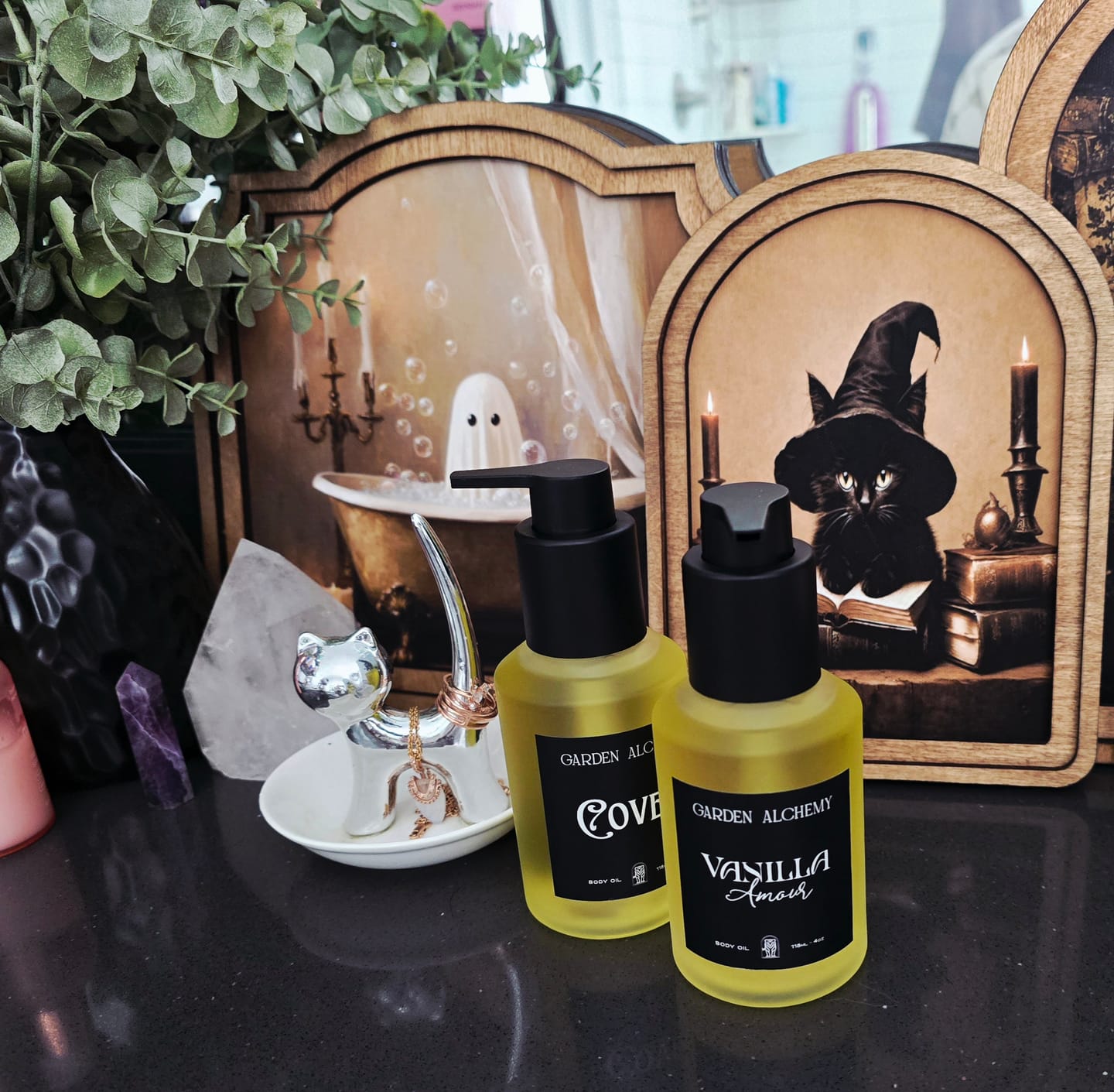 Customer photo review of COVEN BODY OIL