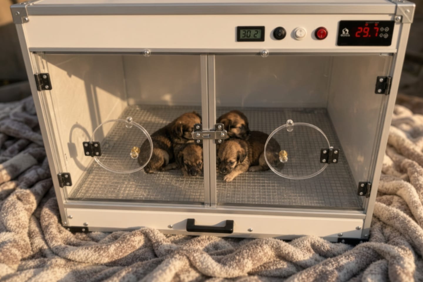 Customer photo review of Kiba Nest Warm-Air Nursery