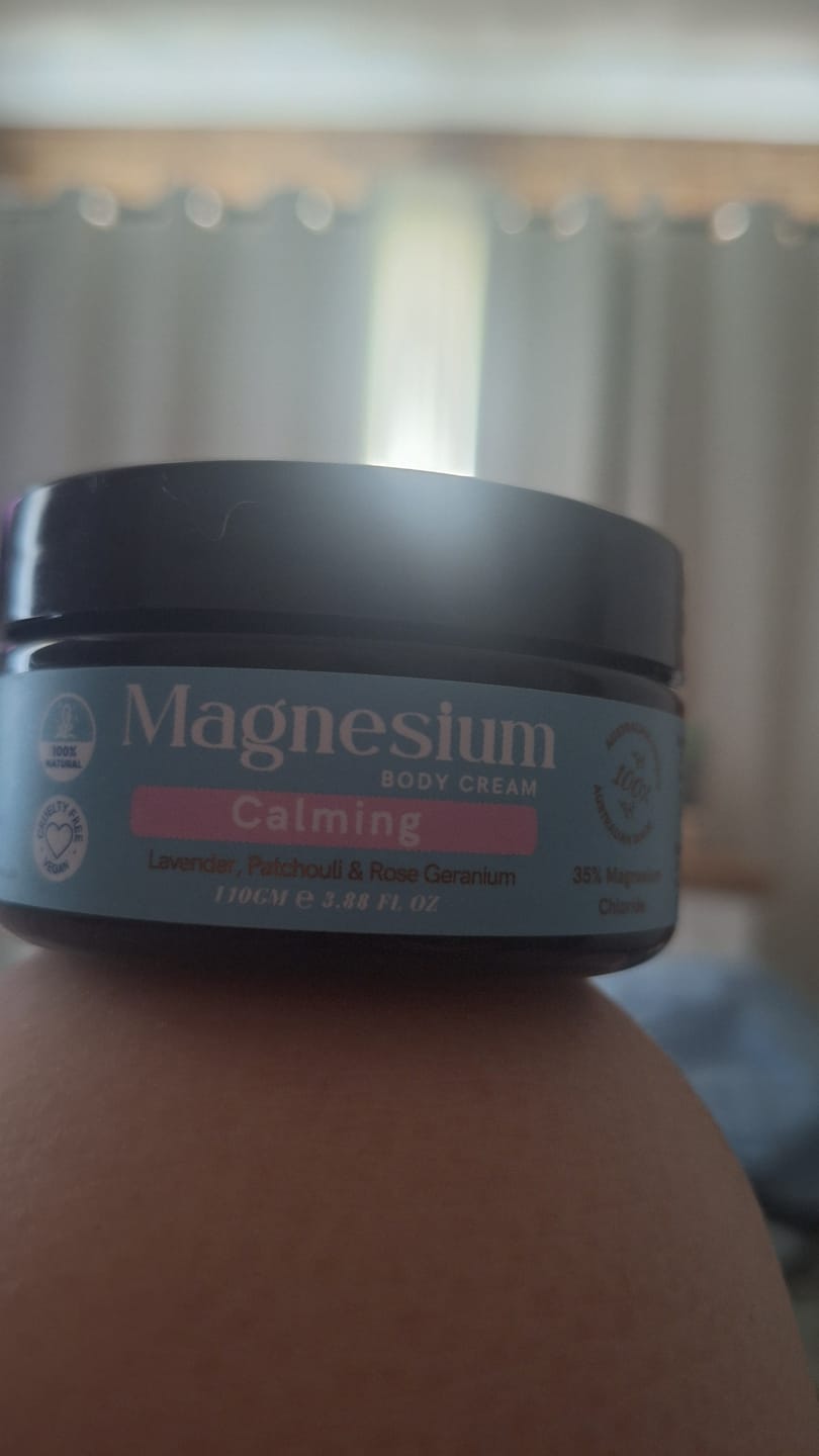 Customer photo review of Magnesium Cream Calming Body Cream 110g
