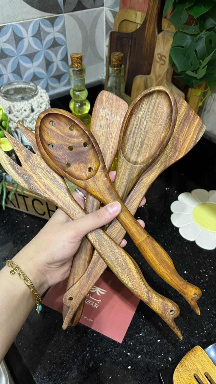 Customer photo review of Wooden Cooking Spoons