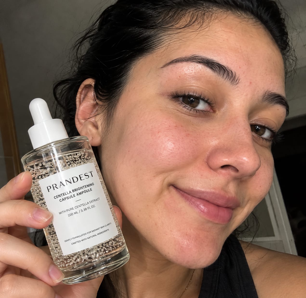 Customer photo review of Prandest Tone Brightening Capsule Ampoule