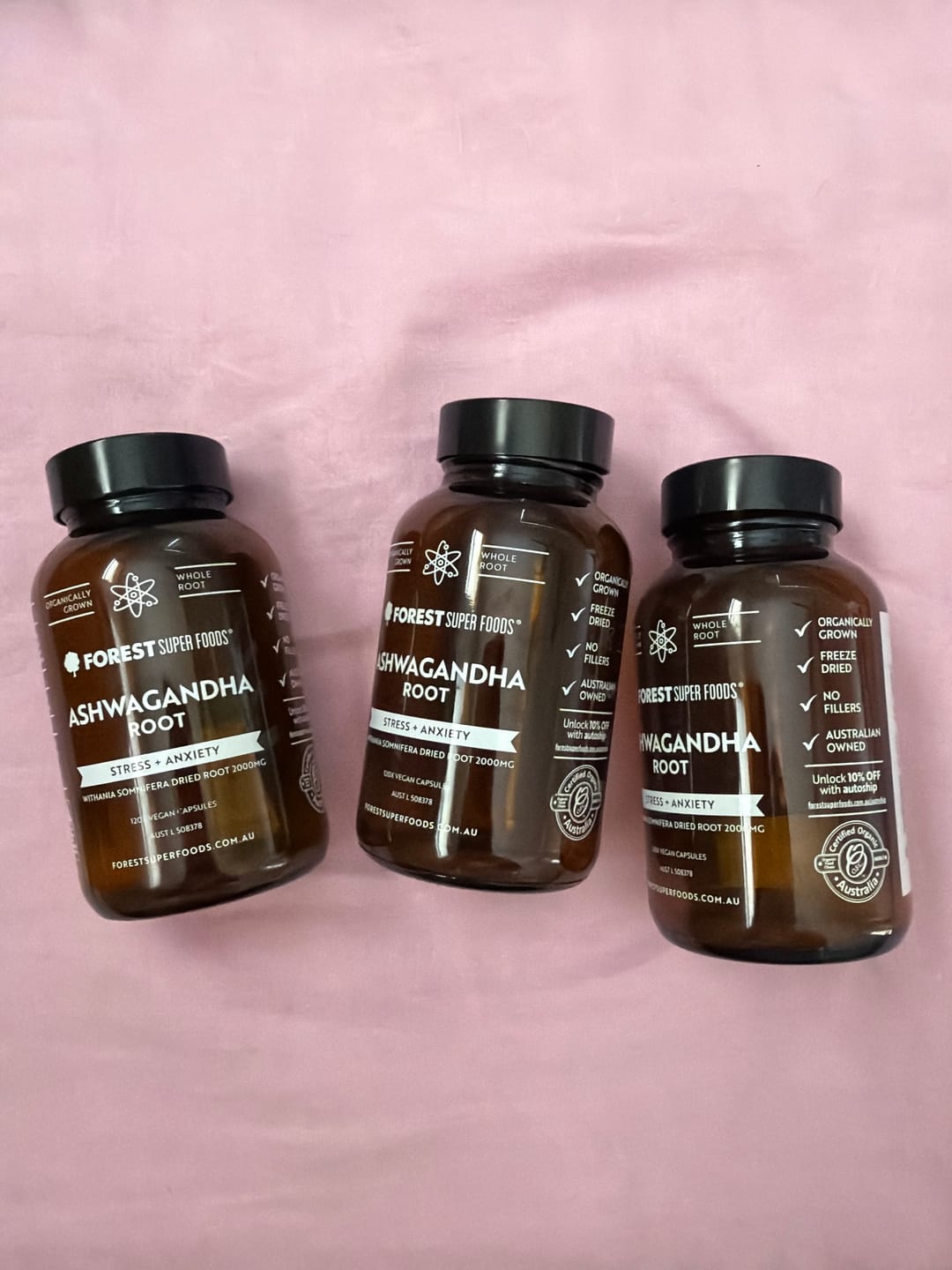 Customer photo review of Organic Ashwagandha Capsules